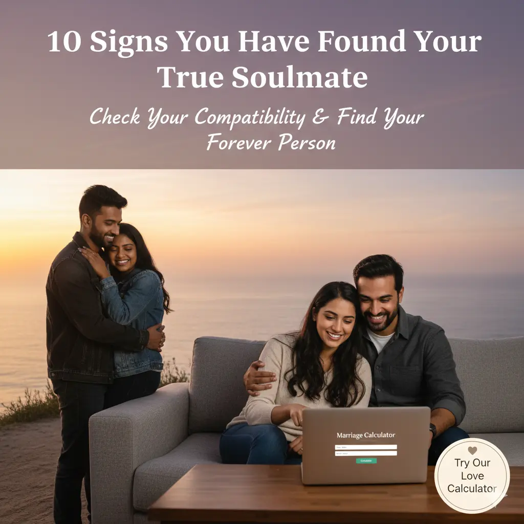 10 Clear Signs You Have Found Your Soulmate: Is It True Love? 1 true love calculator