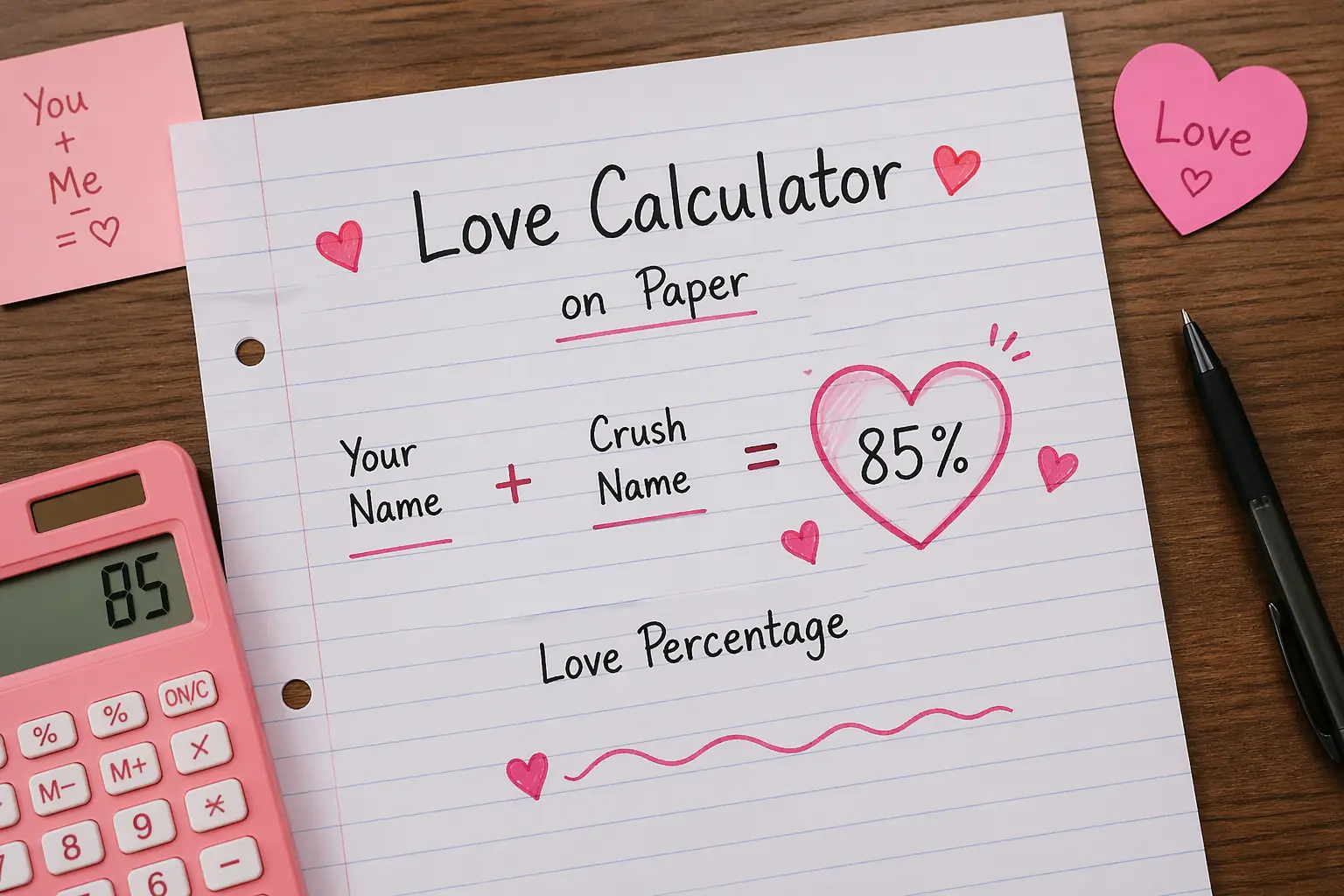How to Use a Love Calculator on Paper: Easy Step-by-Step
